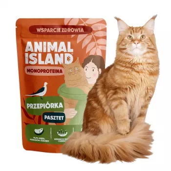 ANIMAL ISLAND Mono Quail Slapjā kaķu barība 100g