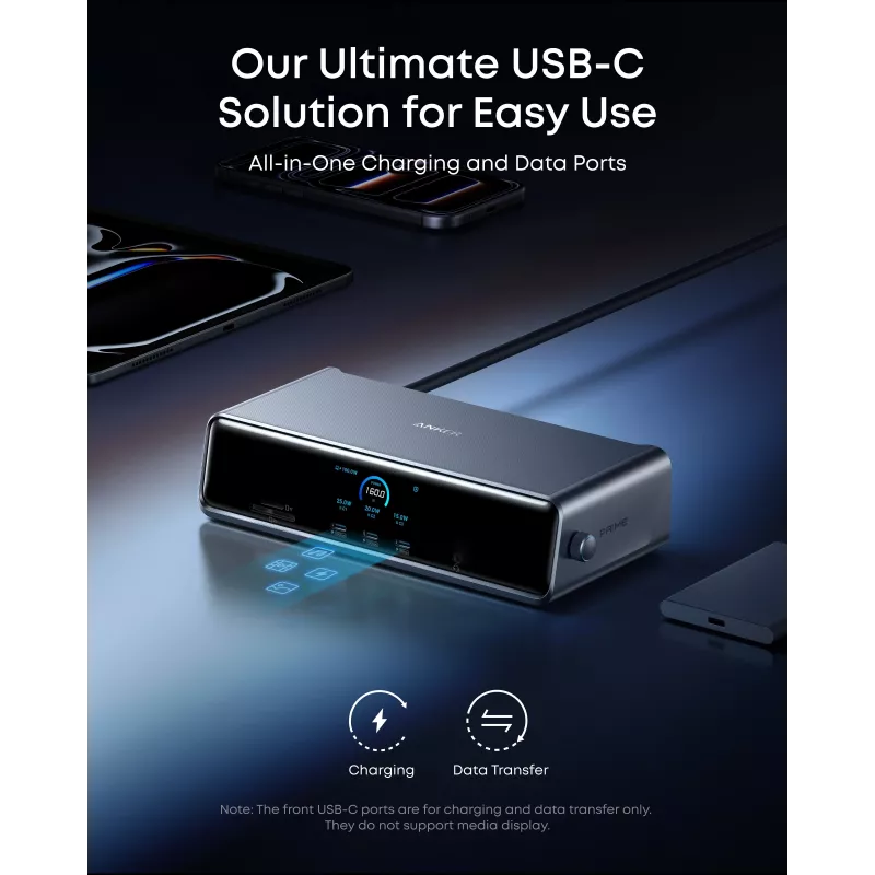 Anker Prime dokstacija (14-in-1, trīskāršs displejs, DisplayLink) | A83B33A1
