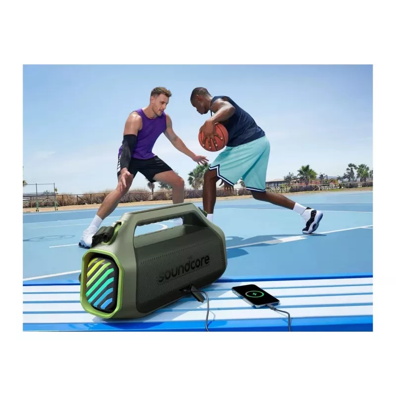 Anker Soundcore Boom 2 Plus A3134 100W Bluetooth Party Speaker, IPX7 Waterproof, Zaļš