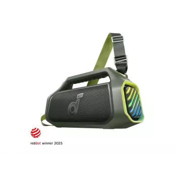Anker Soundcore Boom 2 Plus A3134 100W Bluetooth Party Speaker, IPX7 Waterproof, Zaļš