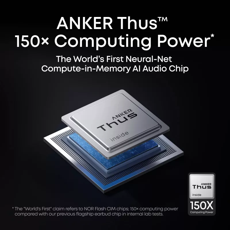 Anker Soundcore Liberty 5 Pro True Wireless Earbuds ar adaptīvo ANC, Hi-Res Audio, bezvadu uzlādi - Midnight Black