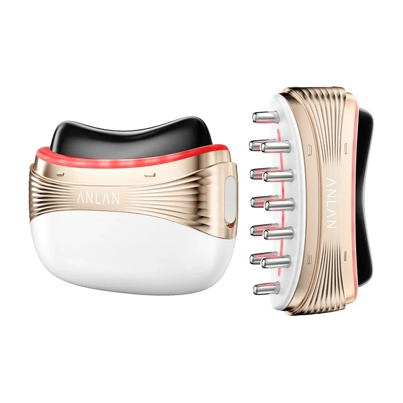 ANLAN 02-AGSY53-02A 2-in-1 sejas un galvas masieris