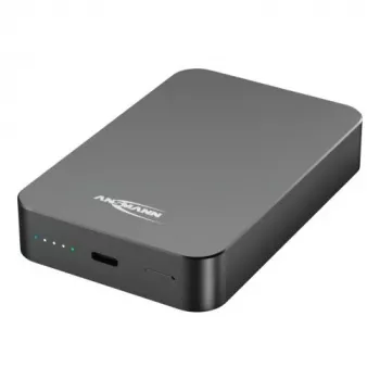 ANSMANN 1700-0199 10000 mAh Bezvadu Power Bank Antracīts