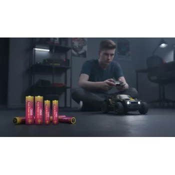 ANSMANN PurePower Set AA Lādētājs ar 4x AA 2100mAh NiMH Akumulatoriem
