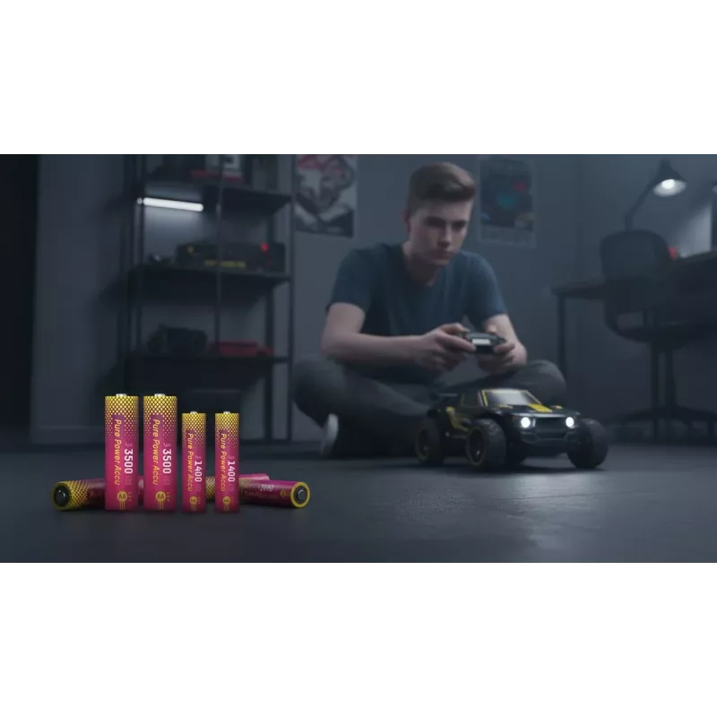 ANSMANN PurePower Set AA Lādētājs ar 4x AA 2100mAh NiMH Akumulatoriem
