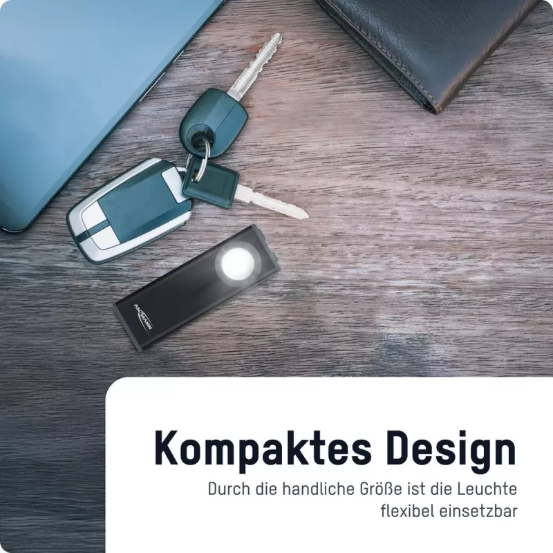 ANSMANN Smart Booster 650R uzlādējama COB LED darba lampa 650 lūmeni IP54