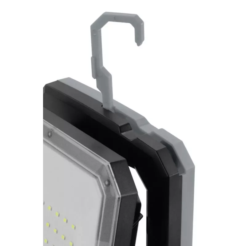 ANSMANN WL2000R-ECO uzlādējams LED darba lukturis, 2000 lm, 6500K, IP54, Power Bank, melns/pelēks