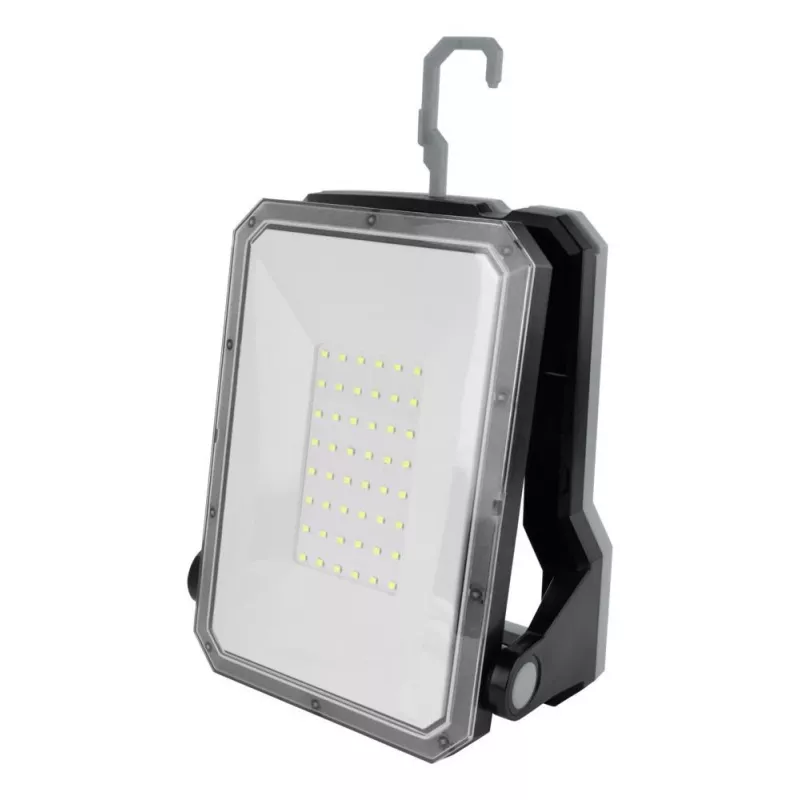 ANSMANN WL2000R-ECO uzlādējams LED darba lukturis, 2000 lm, 6500K, IP54, Power Bank, melns/pelēks
