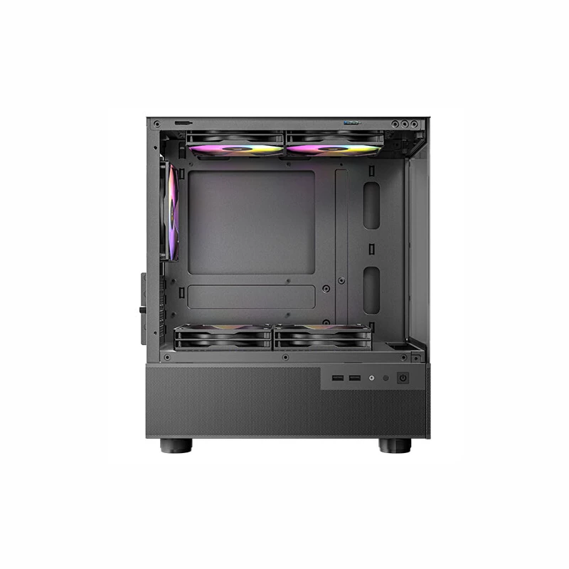 Antec CX200M Elite Micro-ATX | ITX RGB Mini-Tower spēļu korpuss - Melns