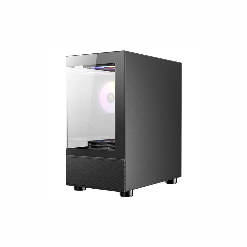 Antec CX200M Elite Micro-ATX | ITX RGB Mini-Tower spēļu korpuss - Melns