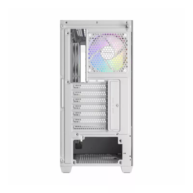 Antec CX300 ARGB ATX vidējā torņa spēļu korpuss, balts, rūdīts stikls, 4 ARGB ventilatori