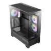 Antec CX700 ARGB B Mid-Tower spēļu korpuss - rūdīts stikls, 4x ARGB ventilatori, E-ATX atbalsts, melns