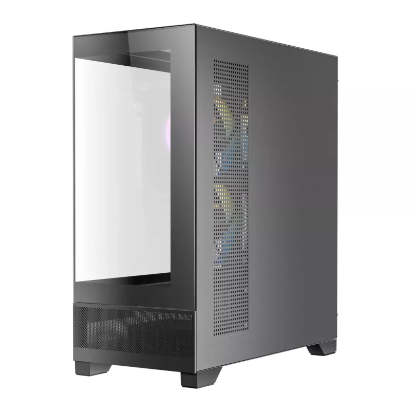 Antec CX700 ARGB B Mid-Tower spēļu korpuss - rūdīts stikls, 4x ARGB ventilatori, E-ATX atbalsts, melns