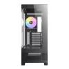 Antec CX700 ARGB B Mid-Tower spēļu korpuss - rūdīts stikls, 4x ARGB ventilatori, E-ATX atbalsts, melns