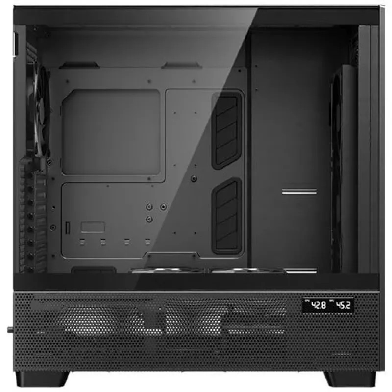 Antec Flux Pro Noctua Edition Full Tower korpuss, melns/koks, ar Noctua NA-FH1 ventilatora centrmezglu
