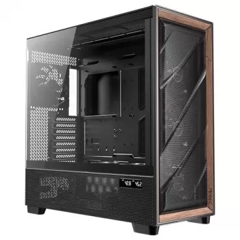 Antec Flux Pro Noctua Edition Full Tower korpuss, melns/koks, ar Noctua NA-FH1 ventilatora centrmezglu