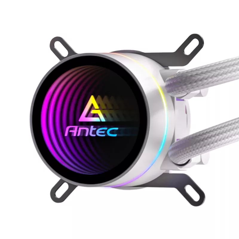 Antec Luna 360 ARGB All-in-One šķidruma CPU dzesētājs - balts, 360mm radiators, 3x120mm ARGB PWM ventilatori, Intel un AMD saderīgs