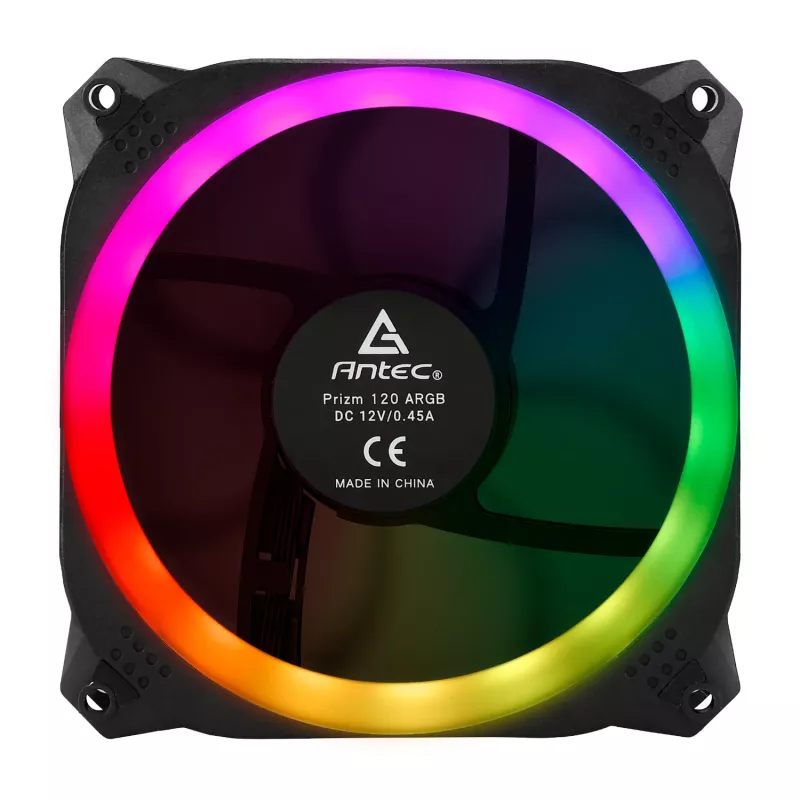 Antec Prizm 120 ARGB korpusa ventilators 5 gab. komplekts + kontrolieris - Melns