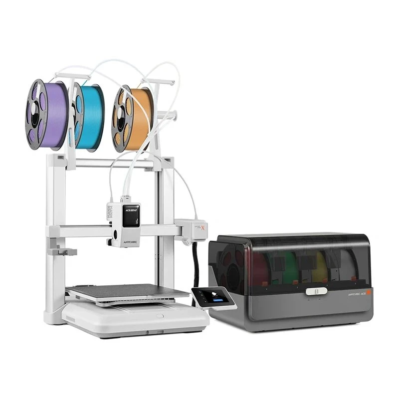 Anycubic Kobra X Combo 3D printer – 300x300x300 mm FDM ar LeviQ automātisko nivelēšanu, tiešo piedziņu, 180 mm/s, karborunda stiklu, 4,3 collu skārienekrānu