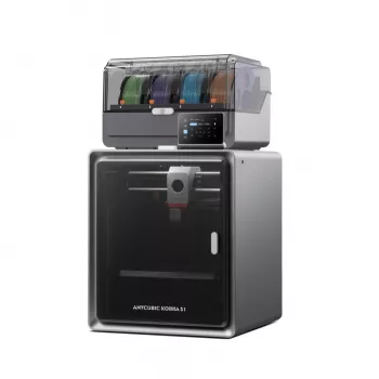 ANYCUBIC S1 Combo V2 FDM 3D printeris ar 250 x 220 x 220 mm drukas tilpumu, 500 mm/s ātrumu, automātisko nivelēšanu, PEI plāksni, Klipper programmatūru, Wi-Fi, 4.3 inch skārienekrānu, 400W jaudu