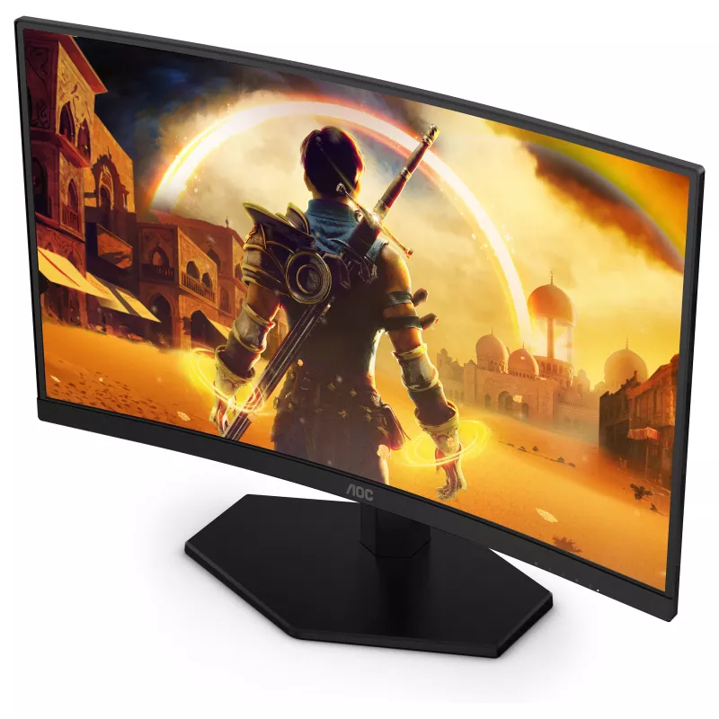 AOC C24G42FE 23.6 collu Full HD VA izliekts spēļu monitors – 180Hz, 4ms, HDR, FreeSync Premium, HDMI un DisplayPort