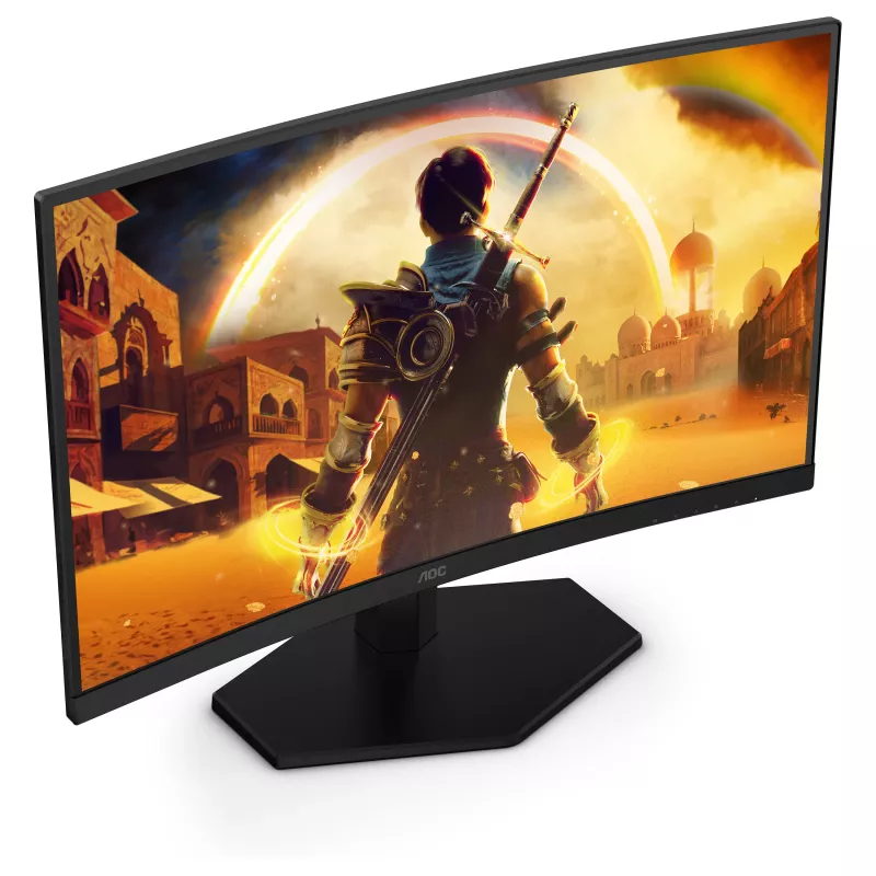 AOC C24G42FE 23.6 collu Full HD VA izliekts spēļu monitors – 180Hz, 4ms, HDR, FreeSync Premium, HDMI un DisplayPort