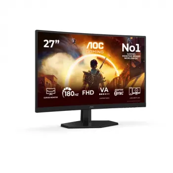 AOC C27G42FE - 68.6 cm (27 collu) Full HD izliekts VA monitors, 180Hz, 4ms, HDR10, HDMI/DisplayPort, VESA