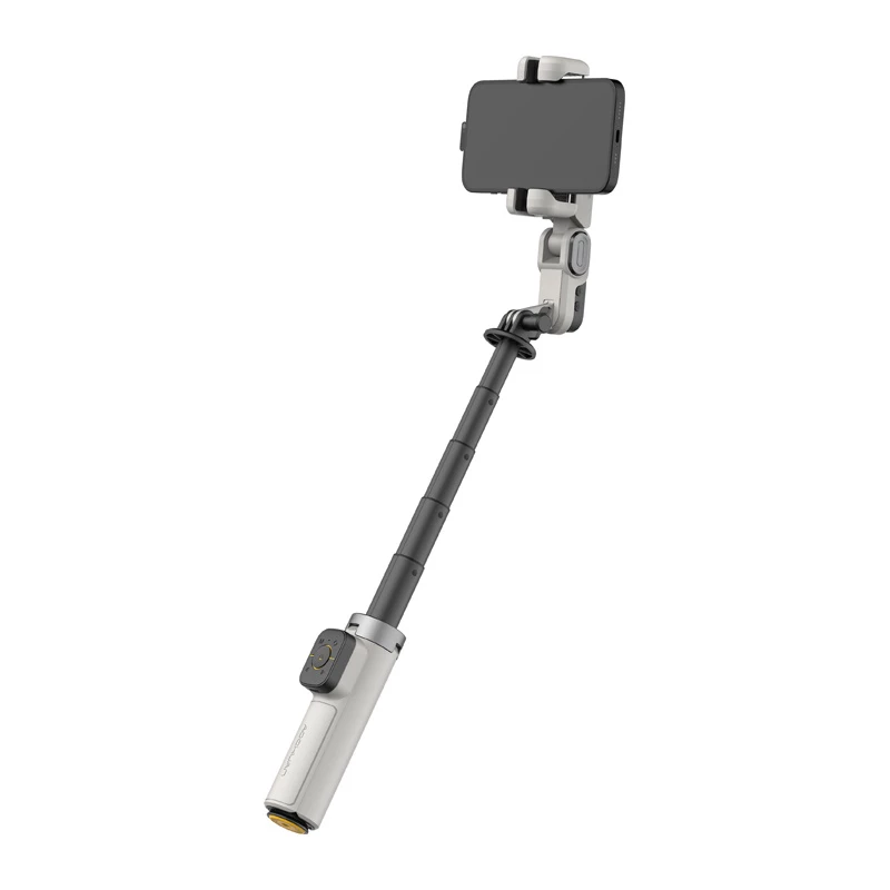 AOCHUAN M3 Pro Gimbal AI Statīvs Selfie Stick 180cm ar LED Lampu un RGB Apgaismojumu Melns