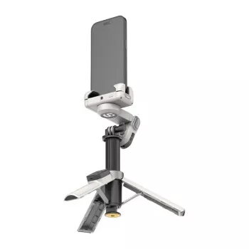 AOCHUAN M3 Pro Gimbal AI Statīvs Selfie Stick 180cm ar LED Lampu un RGB Apgaismojumu Melns