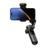 AOCHUAN Smart X Pro 3-Assu Gimbal Stabilizators ar AI izsekošanu un žestu vadību viedtālruņiem, melns
