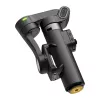 AOCHUAN Smart X3 AI Tracking Gimbal Stabilizer ar LED gaismu un pašbildes nūju viedtālrunim, melns
