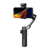 AOCHUAN Smart XE 3-Assu gimbal stabilizators ar AI izsekošanu un žestu vadību viedtālrunim, melns