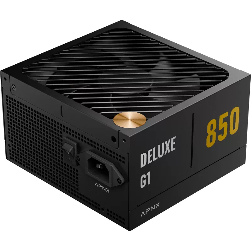 APNX DELUXE G1 850 850W 80 PLUS Gold Fully Modular ATX Barošanas bloks Melns