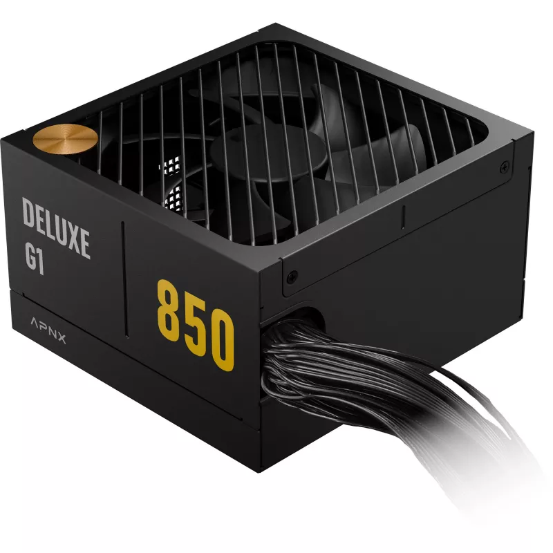 APNX DELUXE G1 850 850W 80 PLUS Gold Fully Modular ATX Barošanas bloks Melns