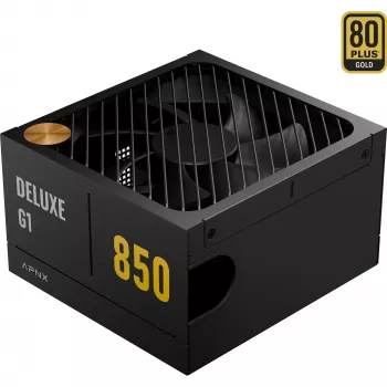 APNX DELUXE G1 850 850W 80 PLUS Gold Fully Modular ATX Barošanas bloks Melns