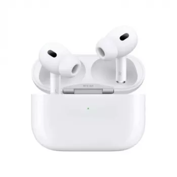 Apple AirPods Pro (2. paaudze) ar MagSafe uzlādes futrāli (USB-C) – Baltas, aktīvā trokšņu slāpēšana un Bluetooth 5.3