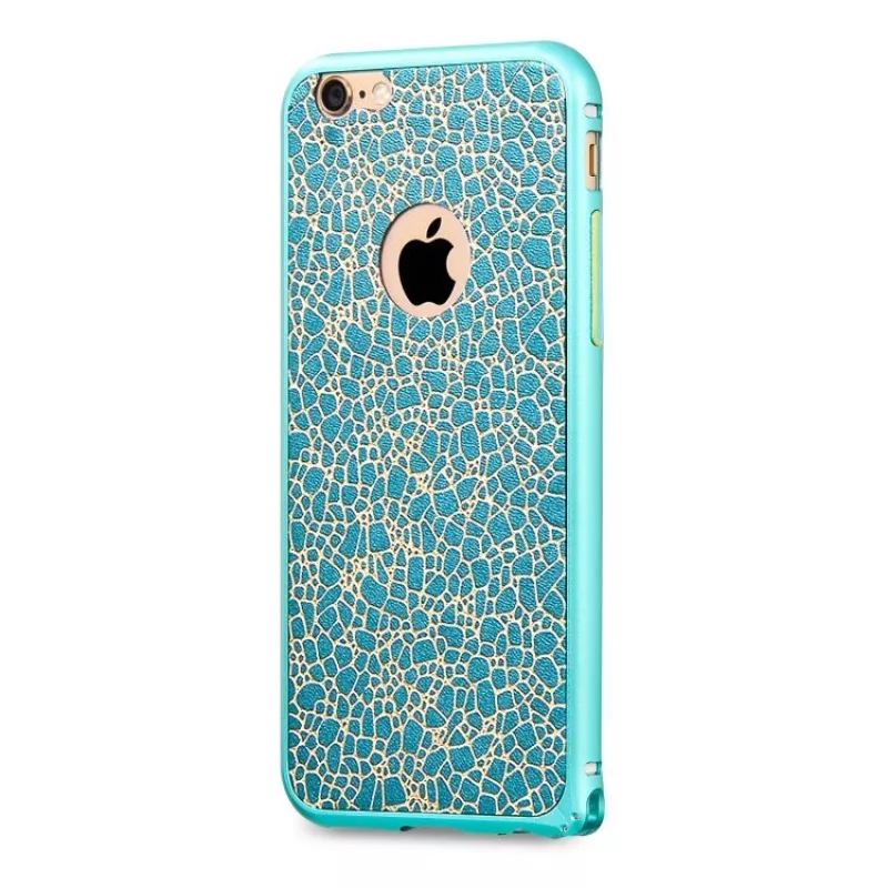 Apple iPhone 6 Blade Series HI-T021 Blue Hybrid Bumper Case