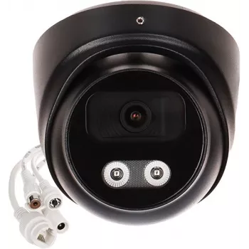 APTI-AI803V2-28W-BLACK 8MP 4K UHD IP kupola kamera ar 2.8mm fiksētu objektīvu, PoE, IP67, IK10, melna