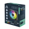 Arctic BioniX P12 A-RGB 120mm PWM Korpusa ventilators (3 gab.) – Adresējams RGB, 450-3000 RPM, 129 m³/h, Melns