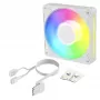 ARCTIC BioniX P12 A-RGB balts 120mm PWM korpusa ventilators, 450-3000 RPM, adresējams RGB, virknes savienojums