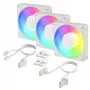 Arctic BioniX P12 A-RGB White 3-Pack – 120mm PWM korpusa ventilators ar adresējamu RGB un Daisy Chain, 450-3000 RPM