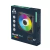 Arctic BioniX P14 A-RGB 140mm PWM korpusa ventilators ar Daisy Chain, 400-2500 RPM, 186 m³/h, melns