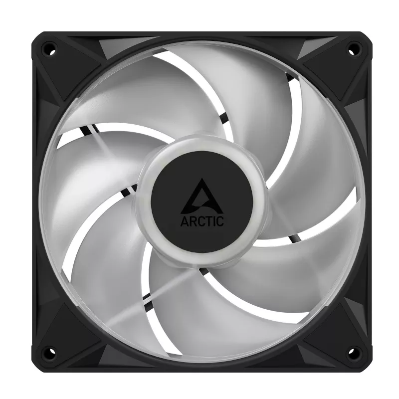 Arctic BioniX P14 A-RGB 140mm PWM korpusa ventilators ar Daisy Chain, 400-2500 RPM, 186 m³/h, melns