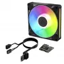 Arctic BioniX P14 A-RGB 140mm PWM korpusa ventilators ar Daisy Chain, 400-2500 RPM, 186 m³/h, melns