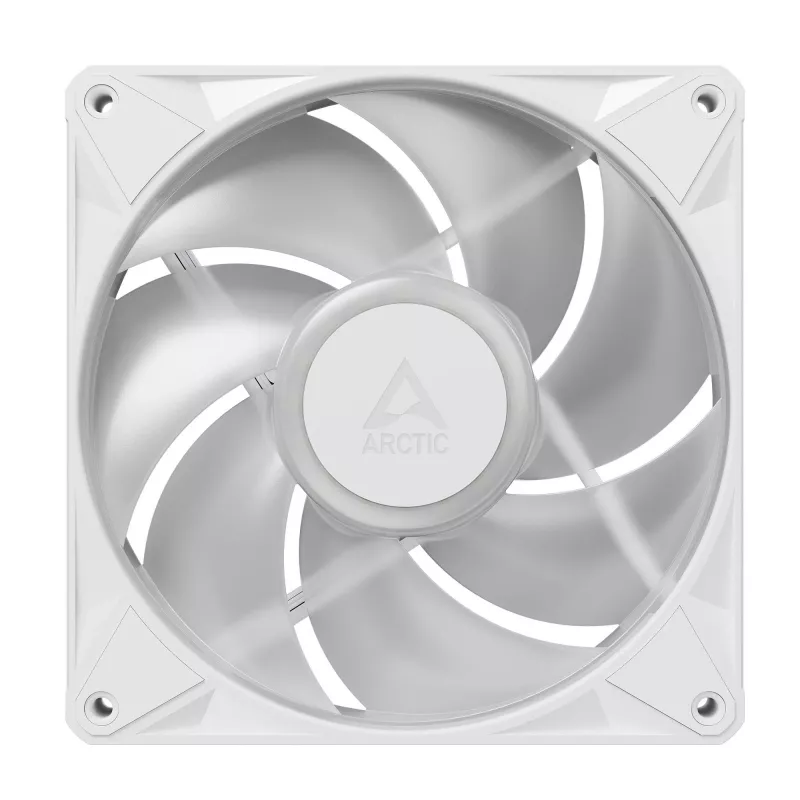 Arctic BioniX P14 A-RGB (balts) 3-pack | 140 mm PWM korpusa ventilators ar A-RGB apgaismojumu, 400–2500 RPM
