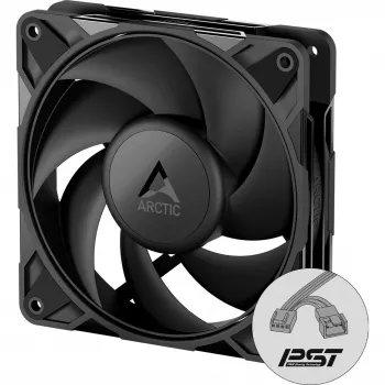 ARCTIC P12 PRO PST LN 120 mm korpusa ventilators, 5 komplektā, melns, PWM, ARGB