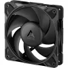ARCTIC P12 PRO PST LN 120 mm korpusa ventilators, 5 komplektā, melns, PWM, ARGB