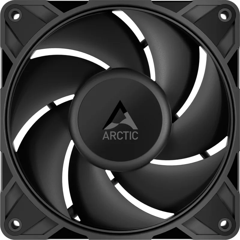 ARCTIC P12 PRO PST LN 120 mm korpusa ventilators, 5 komplektā, melns, PWM, ARGB