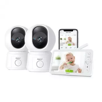 Arenti AInanny B2 Kids Set - 2MP/1080P WiFi Baby Monitor ar divām kamerām un LCD ekrānu