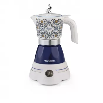 Ariete Capri Moka Electric Coffee Maker for 4 Cups Dark Blue